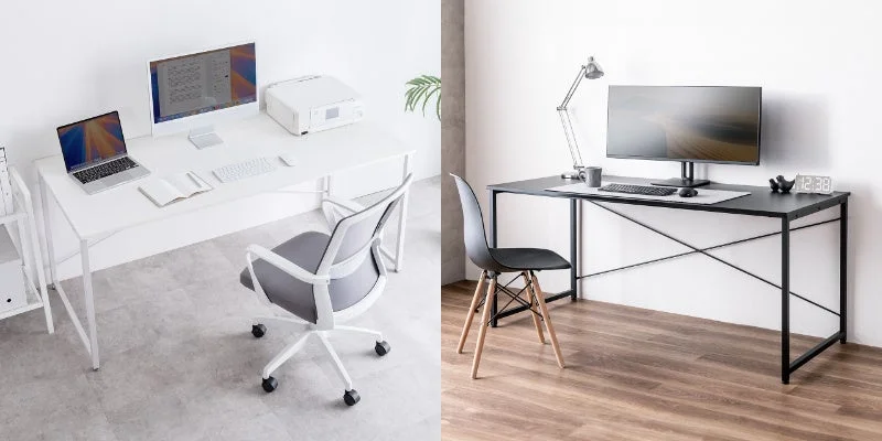 デュアルモニターも余裕！160×70cmの広々ワークデスクで自宅もオフィスも快適に