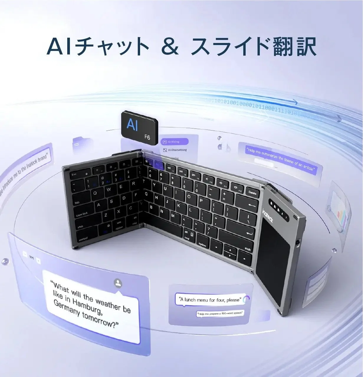 AIチャット & スライド翻訳機能のイメージ