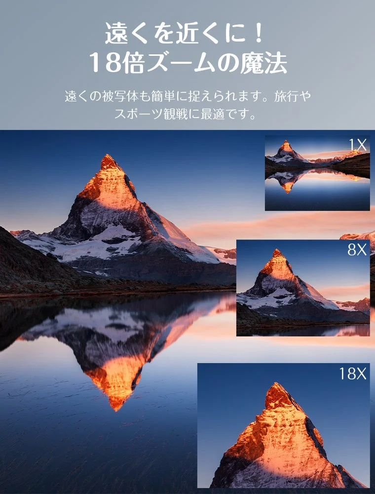 18倍ズームの魔法