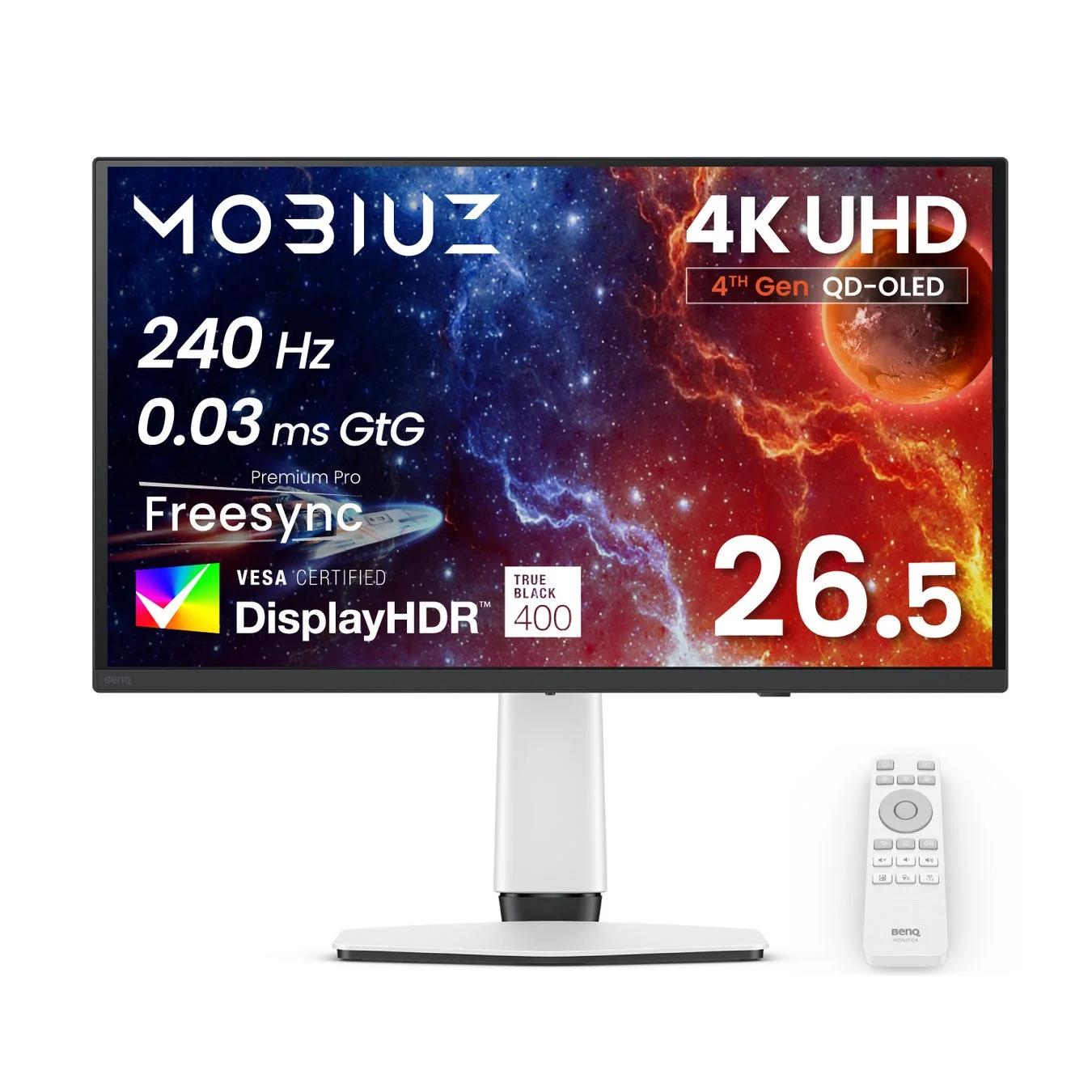 BenQ MOBIUZ 4K QD-OLEDゲーミングモニター EX271UZ