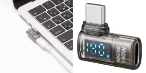 ゲームも作業も快適に！電力表示付きL字型USB-C変換アダプタ「500-USB099」で充電と配線をスマートに