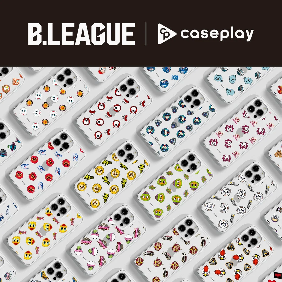 B.LEAGUEファン必見！推しチームといつも一緒！caseplayから39デザイン・150機種超のスマホケースが登場