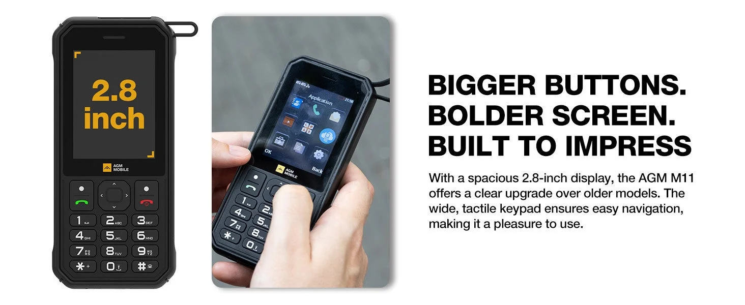 AGM M11 - ディスプレイとキーパッド