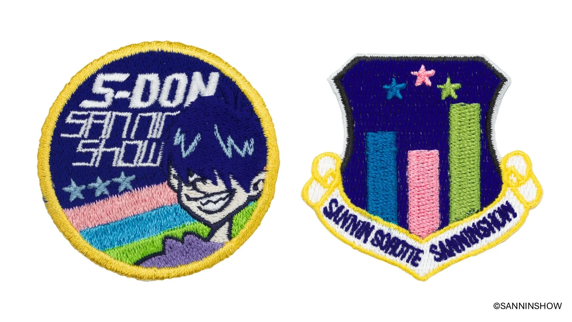 刺繍ステッカー2種