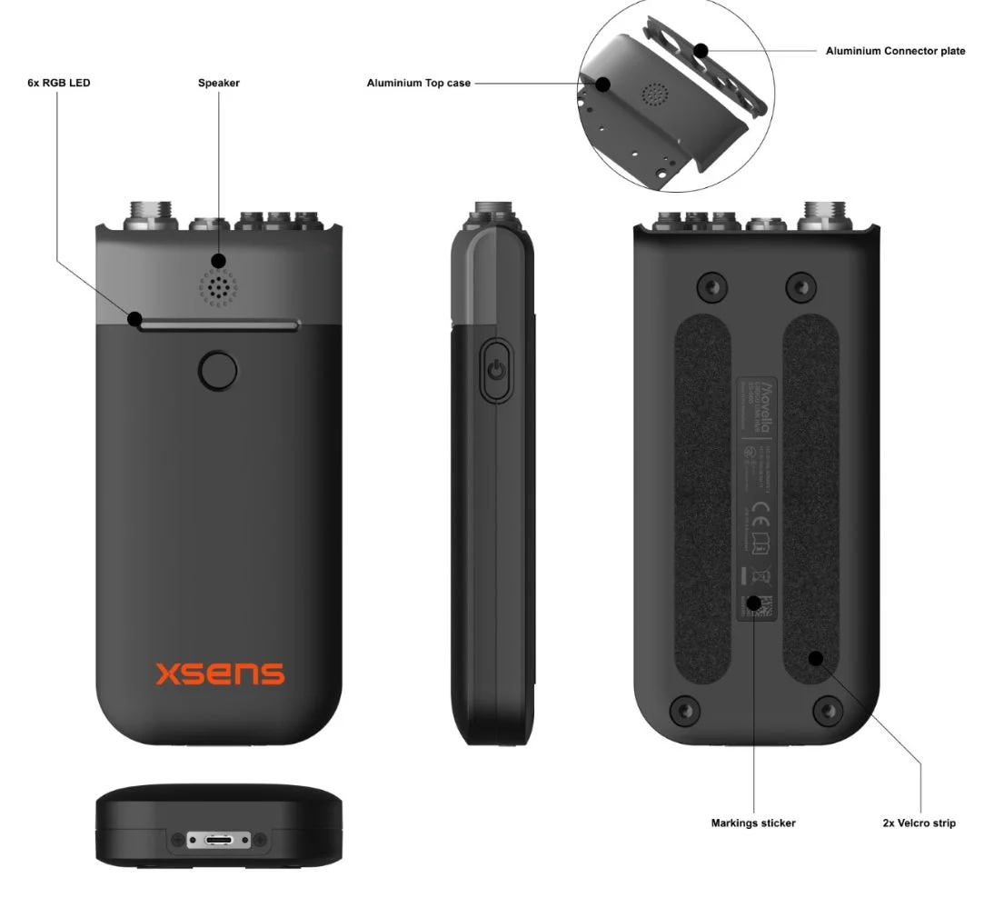 Xsensポータブルデバイスの機能