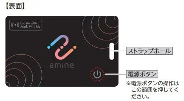amineスマートタグの表面図