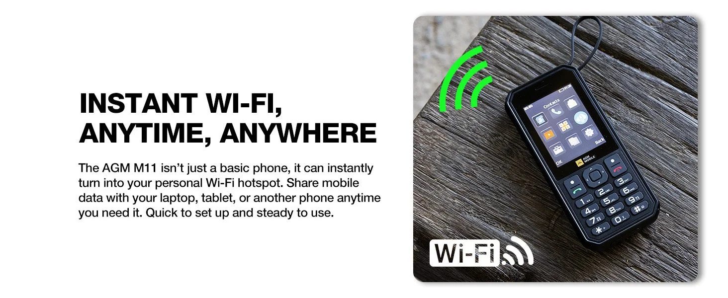 AGM M11 - Wi-Fiホットスポット