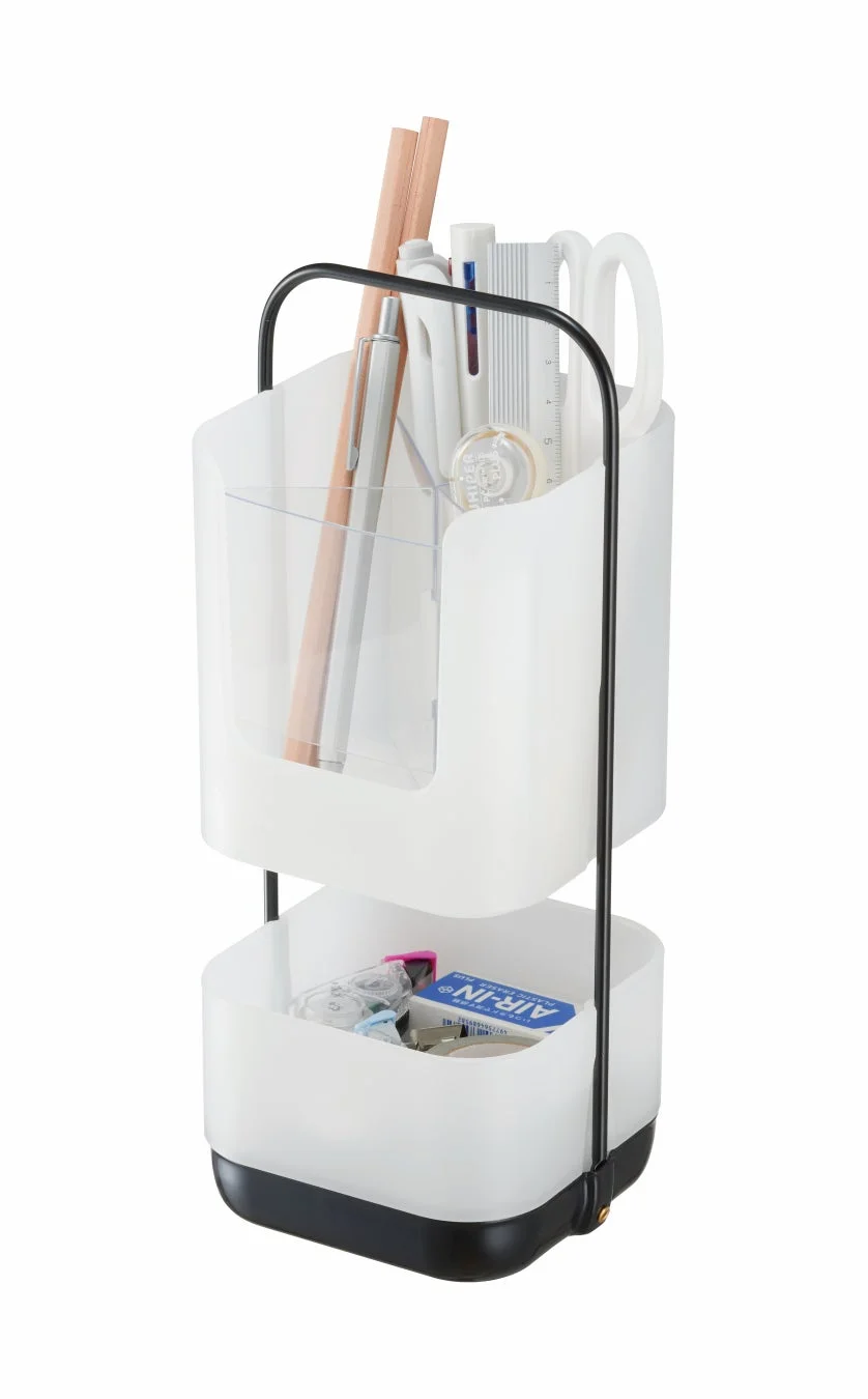 2段式のデスクオーガナイザー