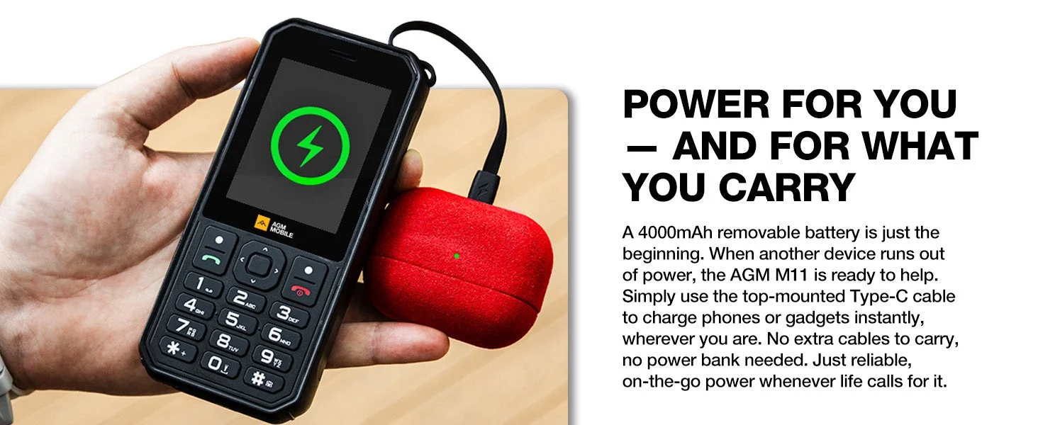 AGM M11 - 充電バンク機能