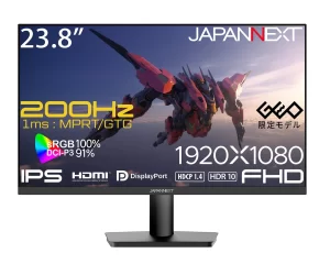 ゲーマー必見！ゲオ限定JAPANNEXTフルHDゲーミングモニターが、さらに進化＆お手頃価格で登場！